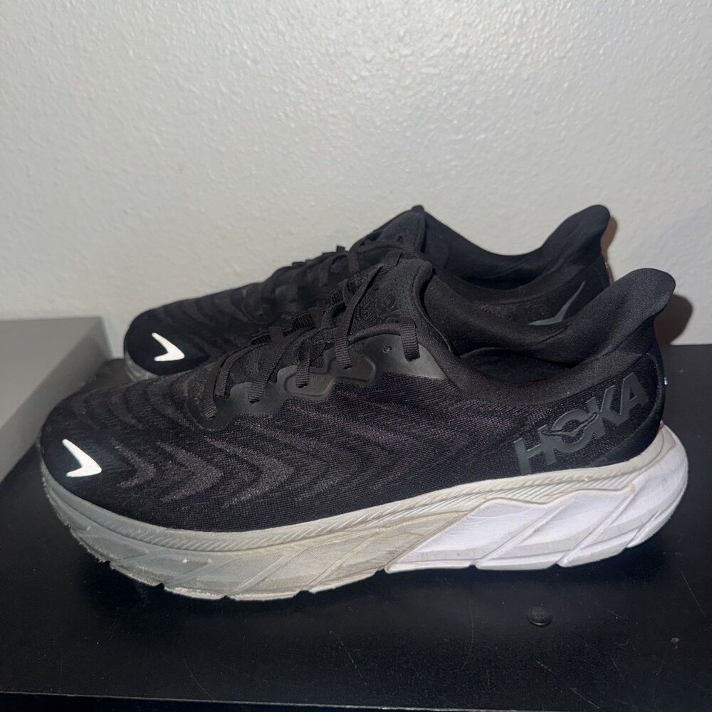 HOKA ONE ONE ARAHI 6 Mens Black Running Comfort Sneakers Size US 11.5 EE  EUR 46 - Picture 3 of 7